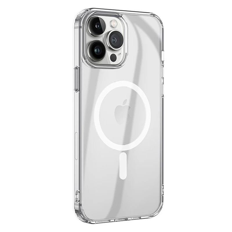 Husa spate pentru iPhone 15 Pro HOCO Premium Magnetic Series - Transparent