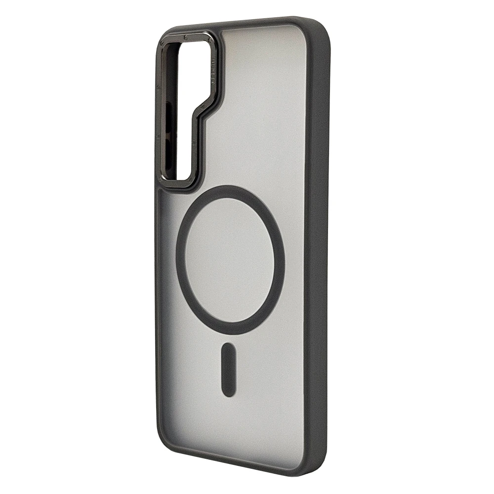 Husa spate pentru Samsung Galaxy S25 Plus Berlia Matte Magsafe - Semitransparent/Gri