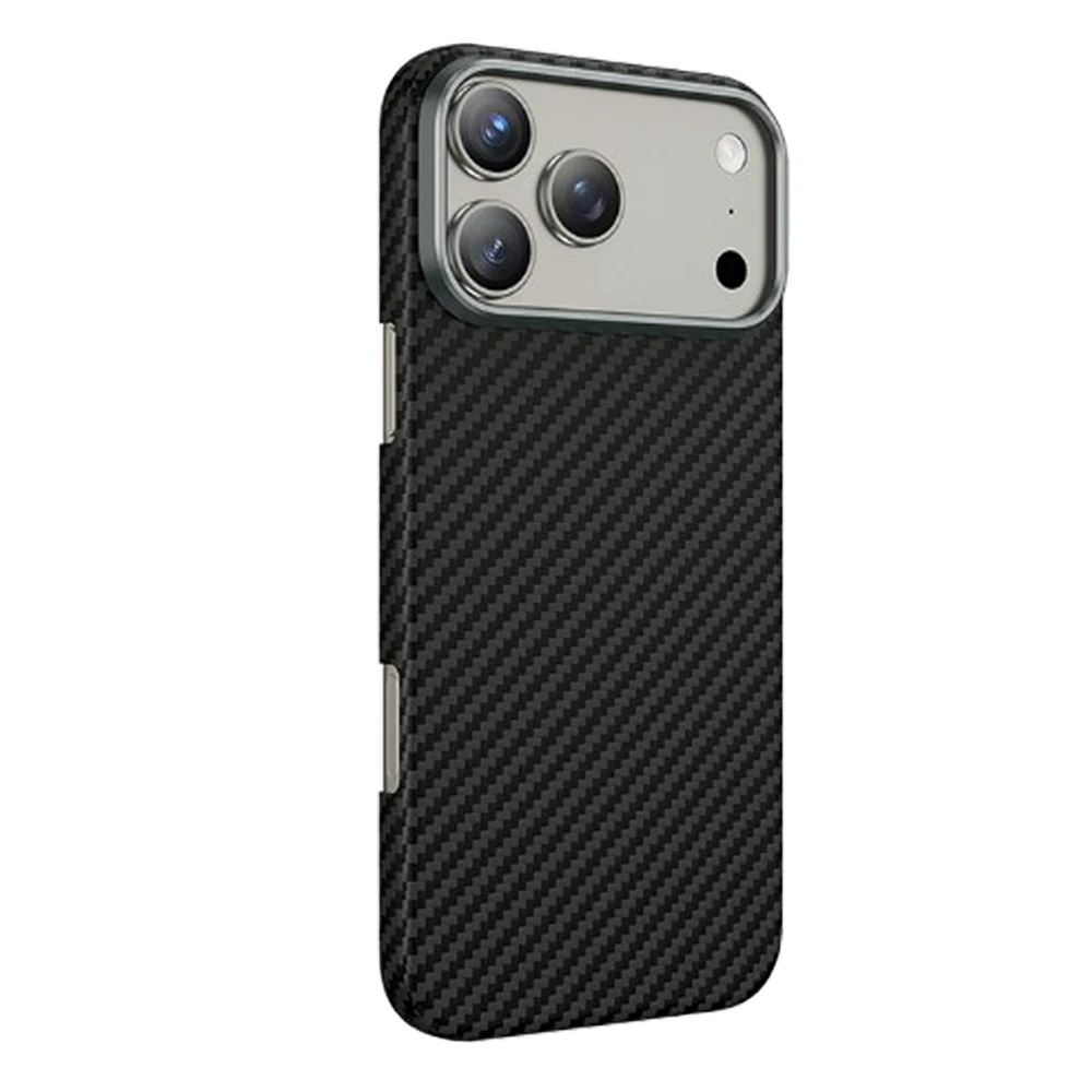 Husa spate pentru iPhone 17 Pro Keephone Kevilar Magsafe - Negru
