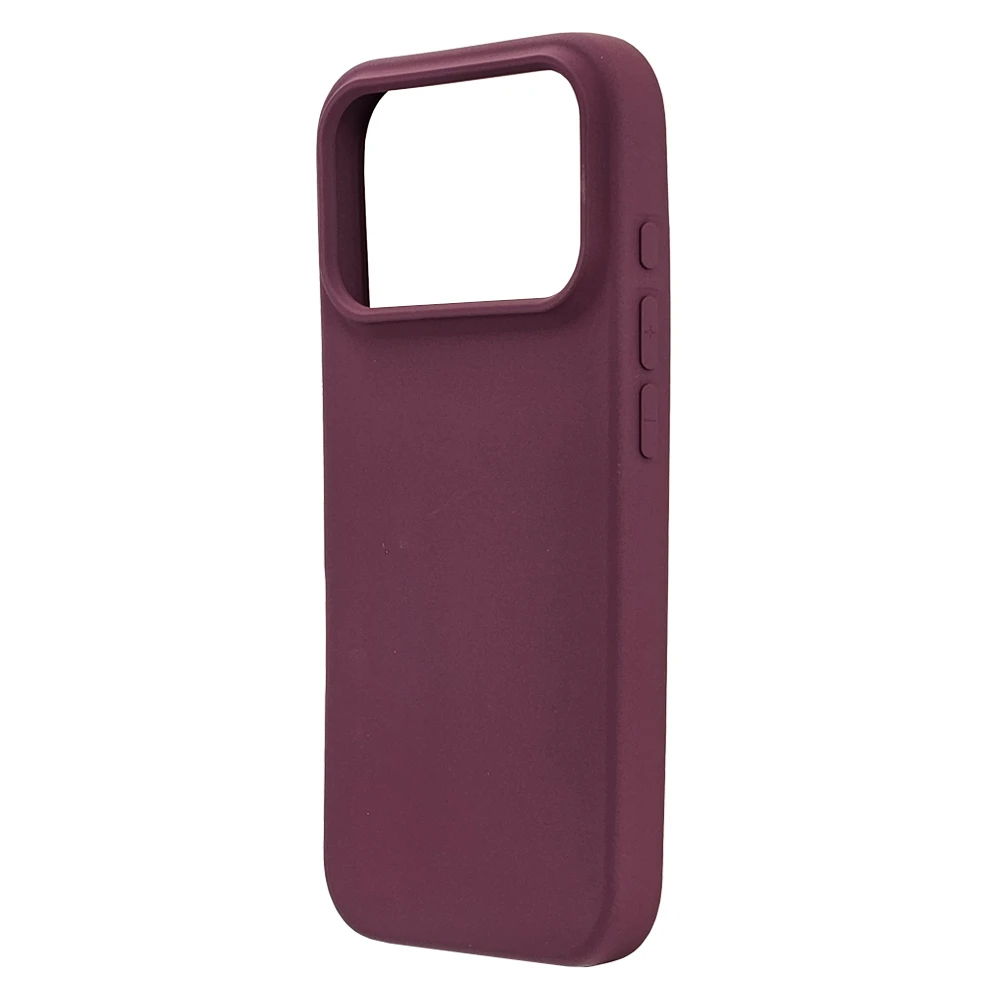 Husa spate pentru iPhone 17 Pro Silicon Line - Grena