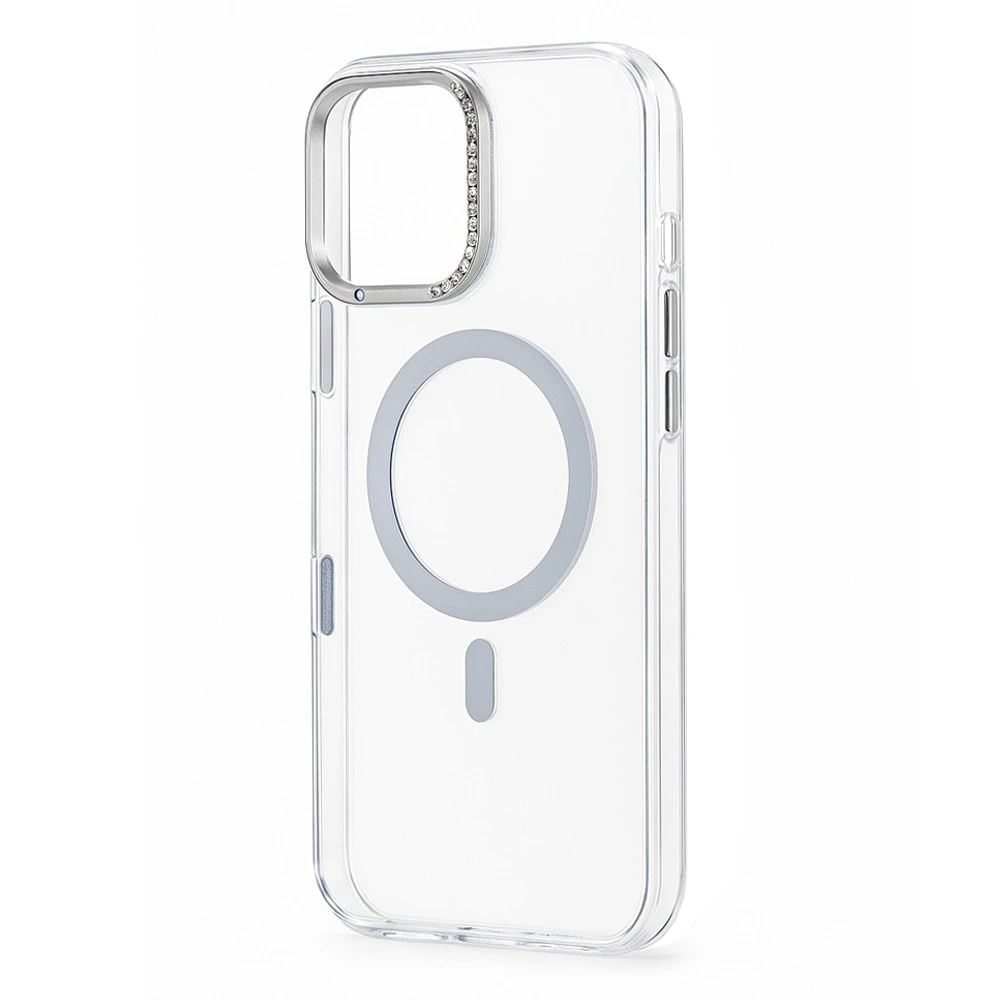 Husa spate pentru iPhone 16 Berlia Starburst Magsafe - Transparent