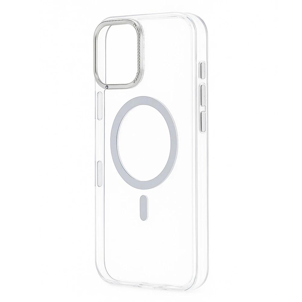 Husa spate pentru iPhone 16 Pro Max Berlia Starburst Magsafe - Transparent