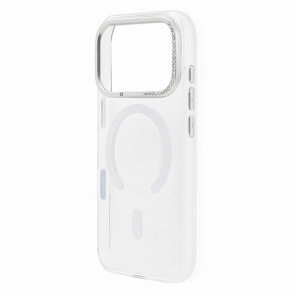 Husa spate pentru iPhone 17 Pro Berlia Starburst Magsafe - Transparent