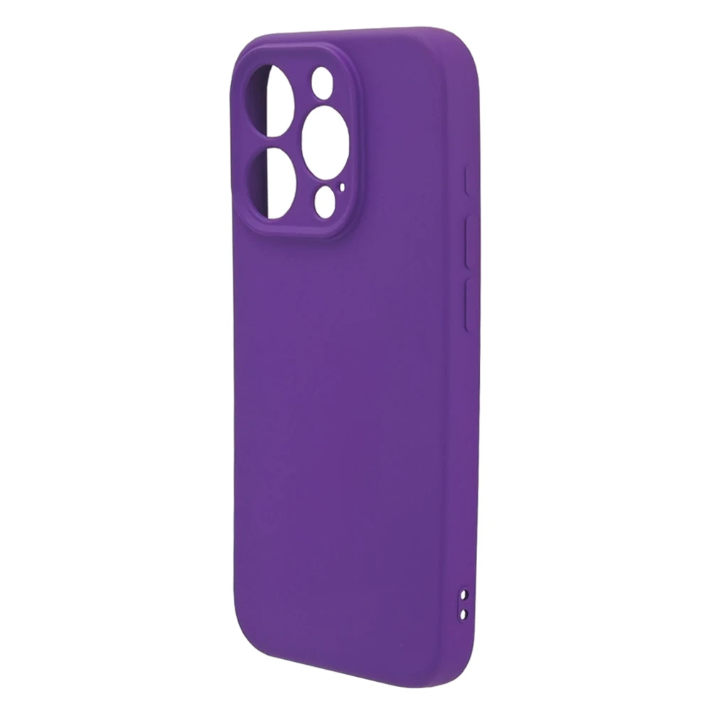 Husa spate pentru iPhone 15 Pro Silicon Line - Indigo