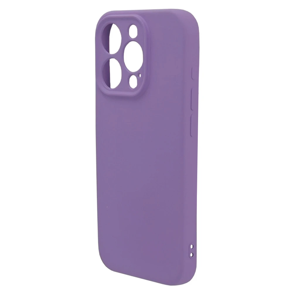 Husa spate pentru iPhone 15 Pro Silicon Line - Mov deschis