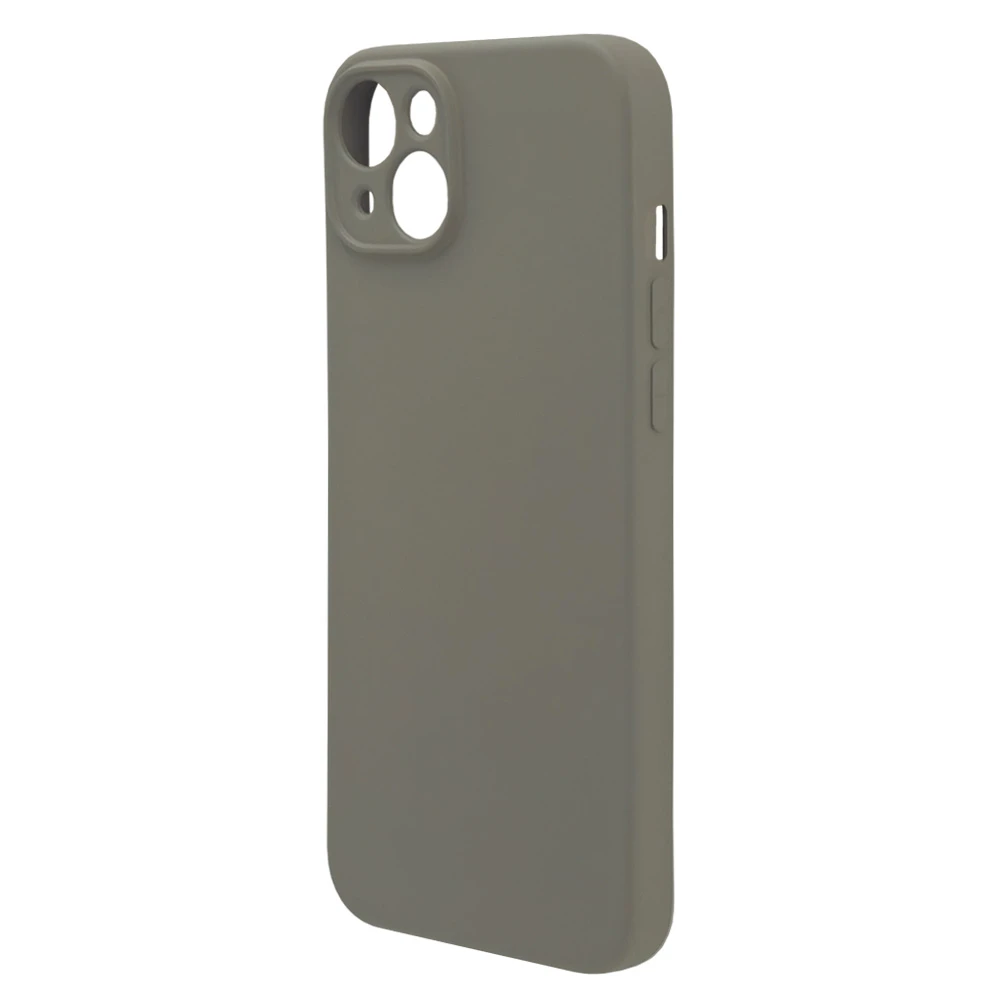 Husa spate pentru iPhone 15 Plus Silicon Line - Gri