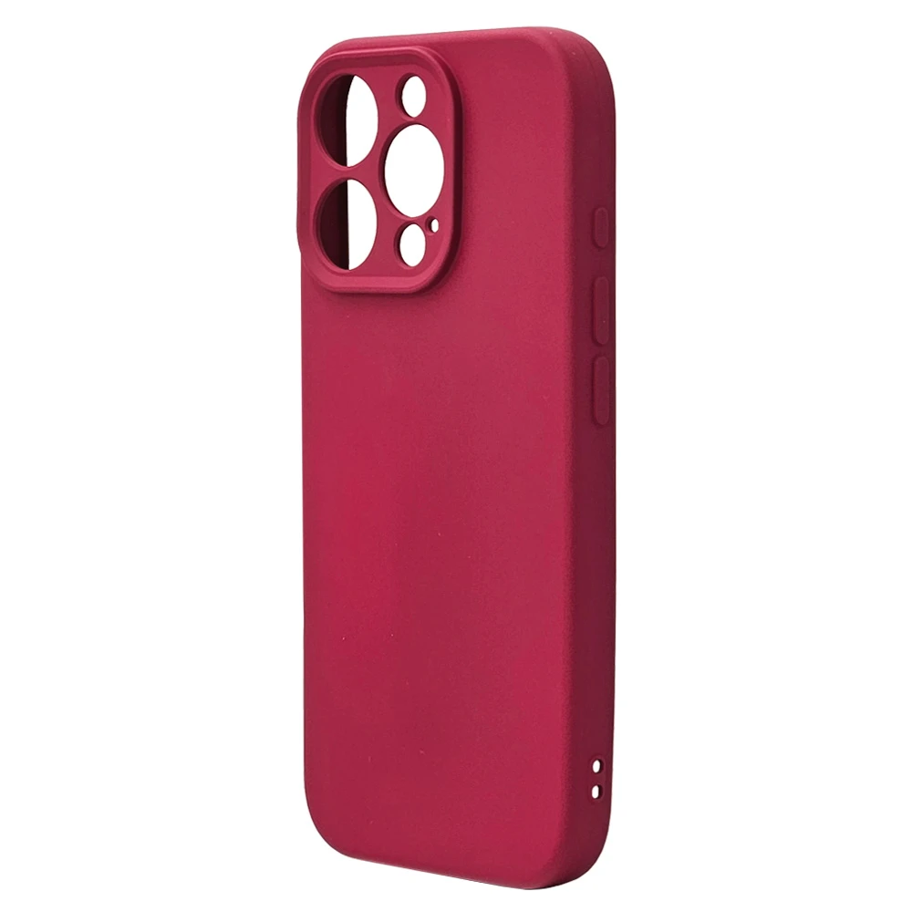 Husa spate pentru iPhone 16 Pro Silicon Line - Visiniu