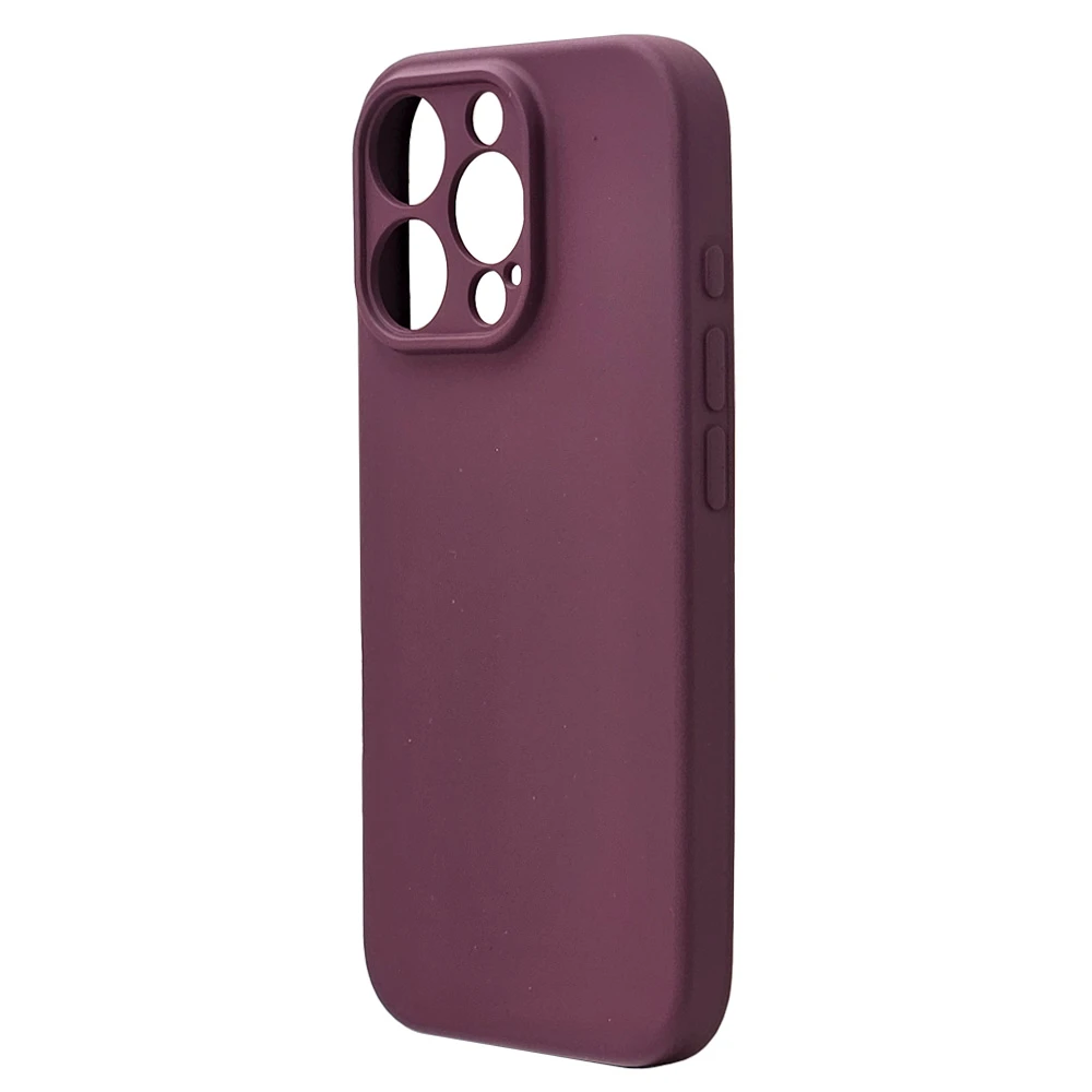 Husa spate pentru iPhone 16 Pro Silicon Line - Grena