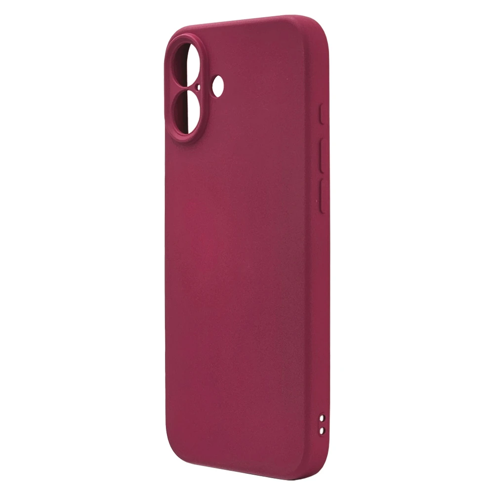 Husa spate pentru iPhone 16 Plus Silicon Line - Visiniu