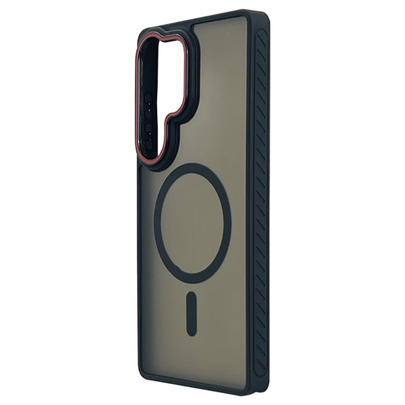 Husa spate pentru Samsung Galaxy S26 Ultra Matte Case Magsafe - Semitransparent/Black