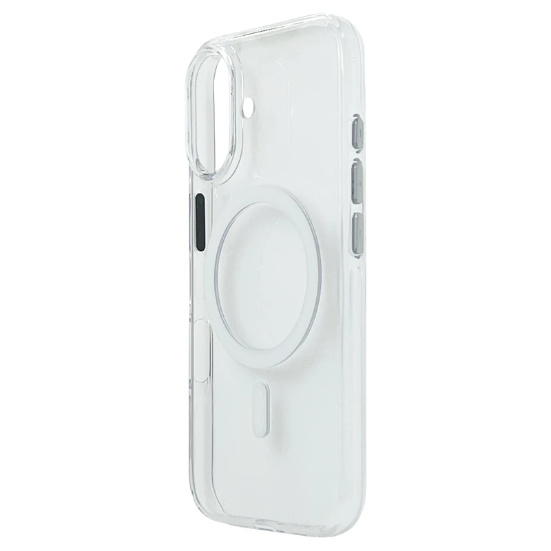 Husa spate Berlia Glaze Magsafe pentru iPhone 16 - Clear