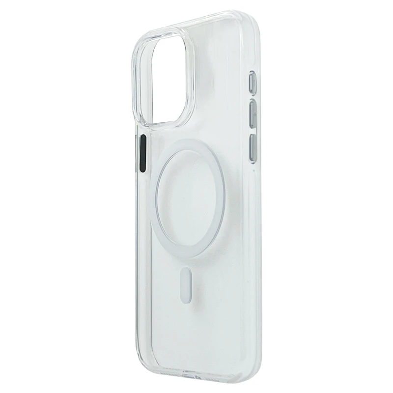 Husa spate Berlia Glaze Magsafe pentru iPhone 16 Pro - Clear