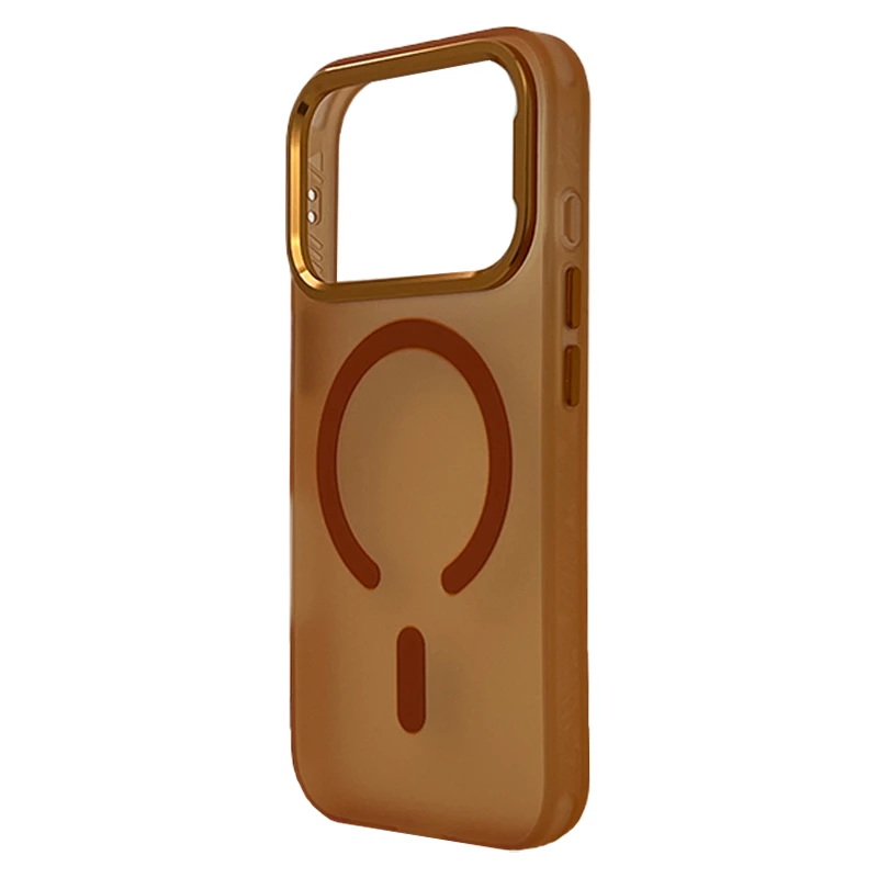 Husa spate pentru iPhone 17 Pro Berlia Cloudy - Orange