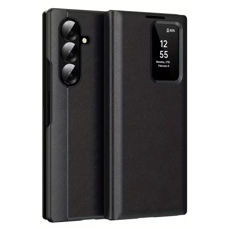Husa pentru Samsung Galaxy Z Fold 7 Smart S-View - Negru