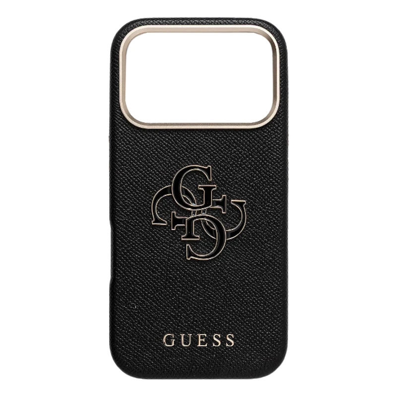 Husa spate pentru iPhone 17 Pro Max Guess Metal Logo - Black