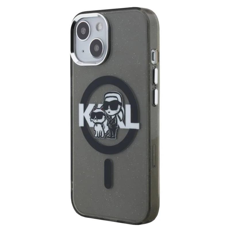 Husa spate pentru iPhone 16 Pro Max Karl Lagerfeld Glitter - Magsafe 
