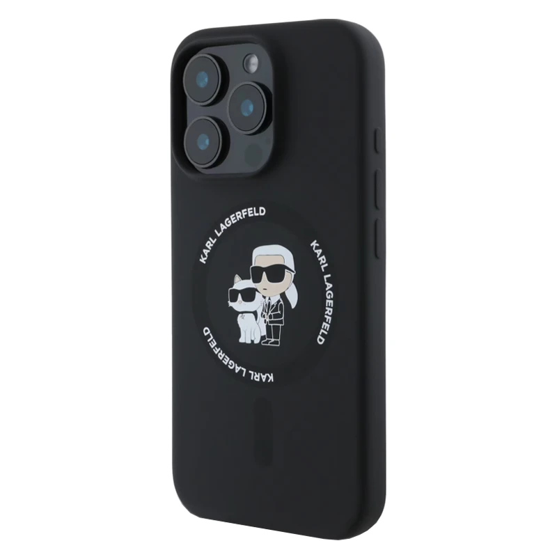 Husa spate pentru iPhone 16 Pro Max Karl Lagerfeld Magsafe - Negru