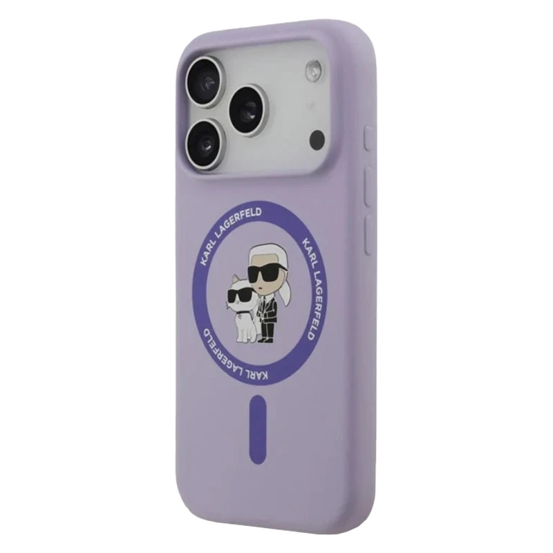 Husa spate pentru iPhone 17 Pro Max Karl Lagerfeld Magsafe - Mov deschis 