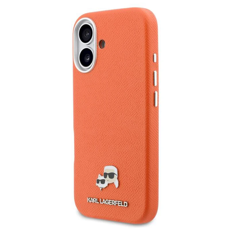 Husa spate pentru iPhone 17 Karl Lagerfeld Pins Magsafe - Orange