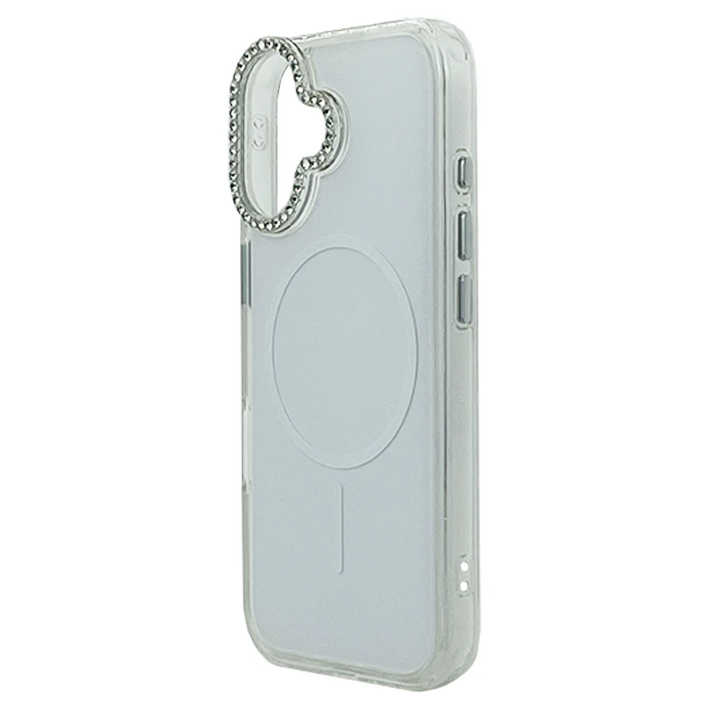 Husa spate pentru iPhone 17 Syro Magsafe - Alb/Semitransparent