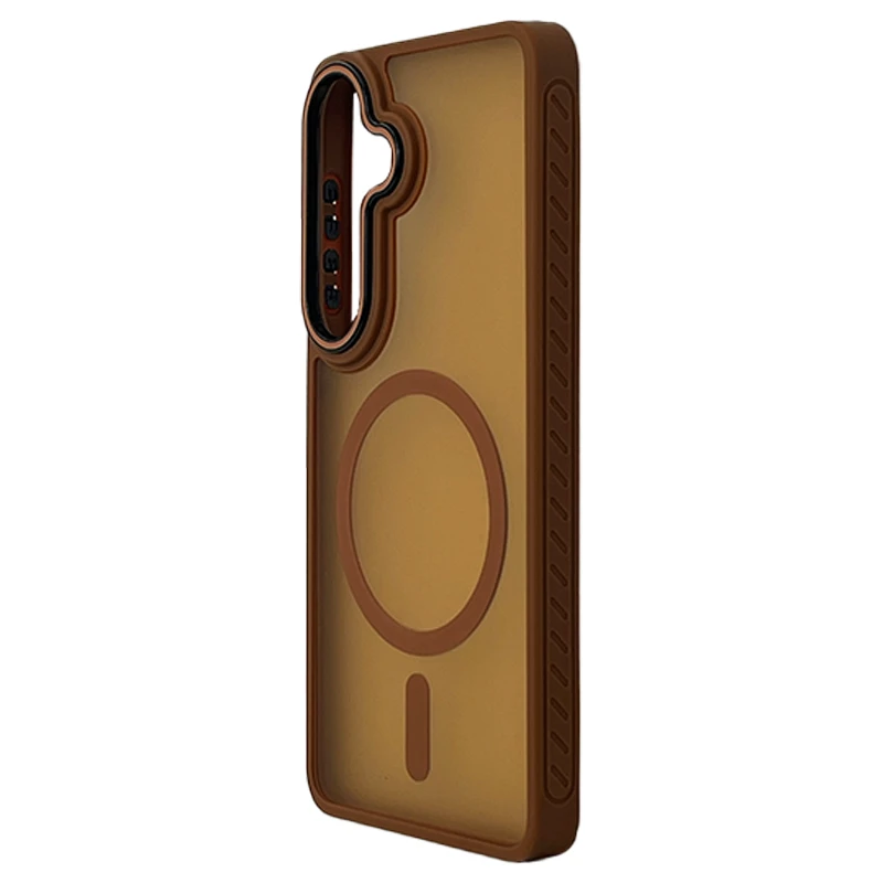 Husa spate pentru Samsung Galaxy S26 Matte Case Magsafe - Semitransparent/Gold