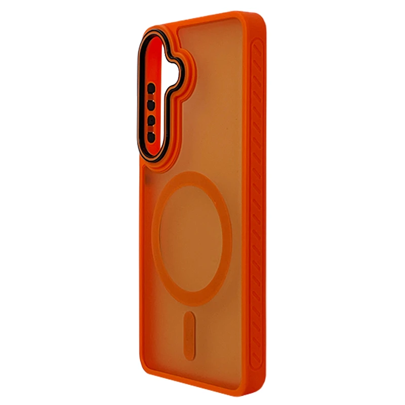 Husa spate pentru Samsung Galaxy S26 Matte Case Magsafe - Semitransparent/Orange