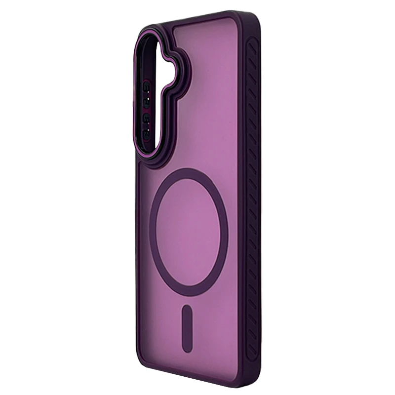 Husa spate pentru Samsung Galaxy S26 Matte Case Magsafe - Semitransparent/Purple
