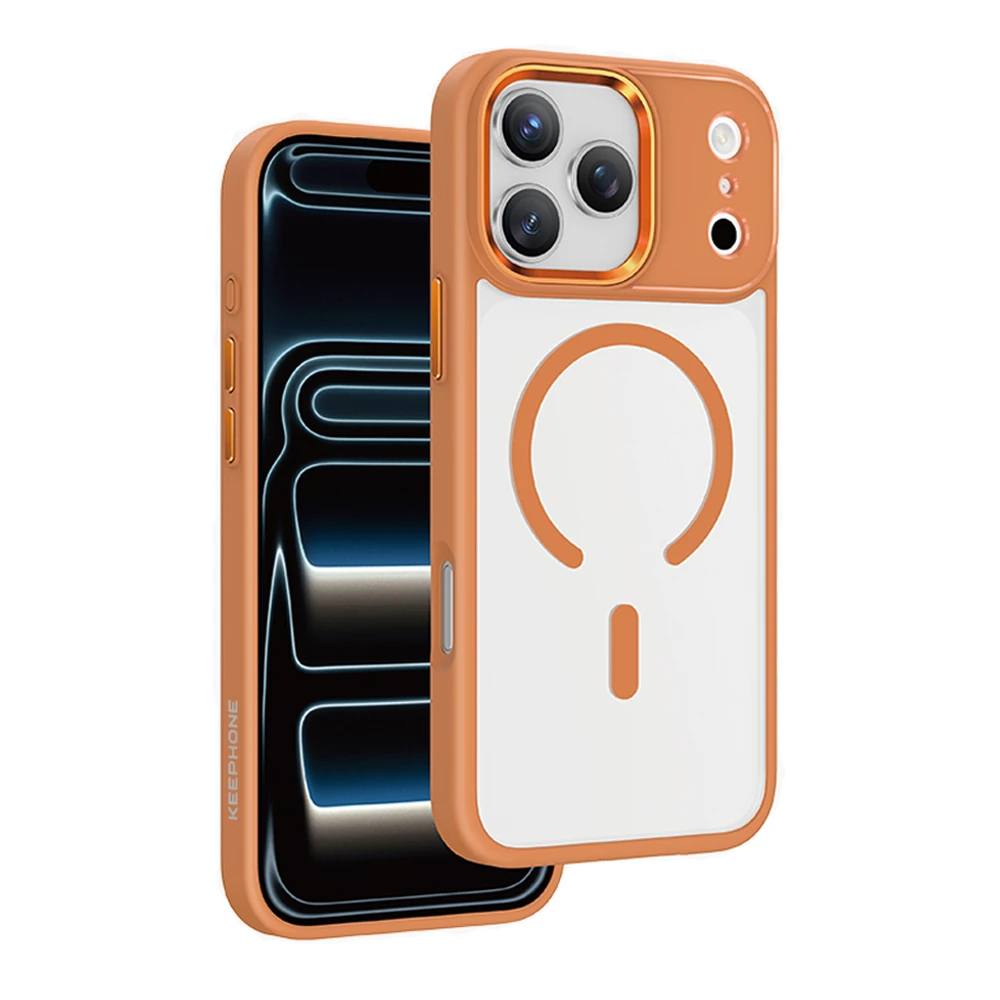 Husa spate pentru iPhone 17 Pro Max Keephone Magpro - Portocaliu