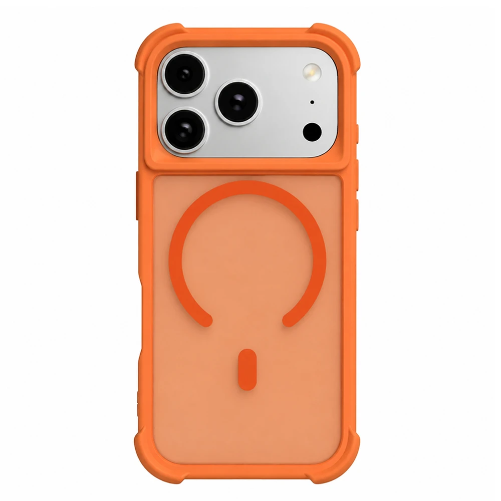 Husa spate pentru iPhone 17 Pro Max Berlia K Shield Magsafe - Portocaliu