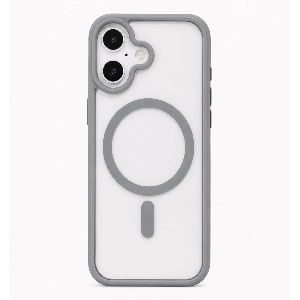 Husa spate pentru iPhone 17 Berlia Magsafe Color - Gri