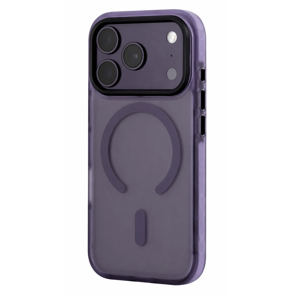 Husa spate pentru iPhone 17 Pro Berlia Smooth Magsafe - Mov