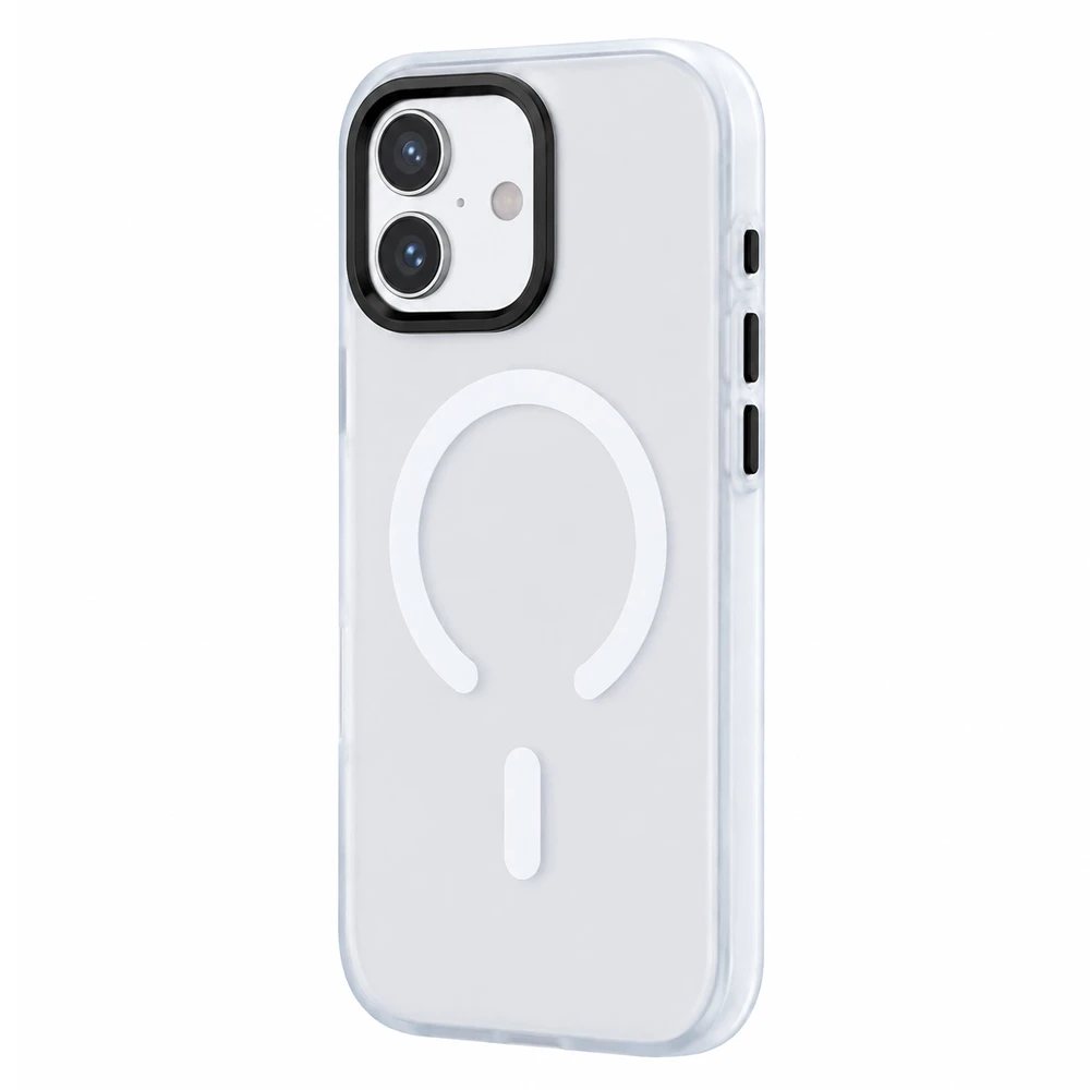 Husa spate pentru iPhone 17 Berlia Smooth Magsafe - Alb