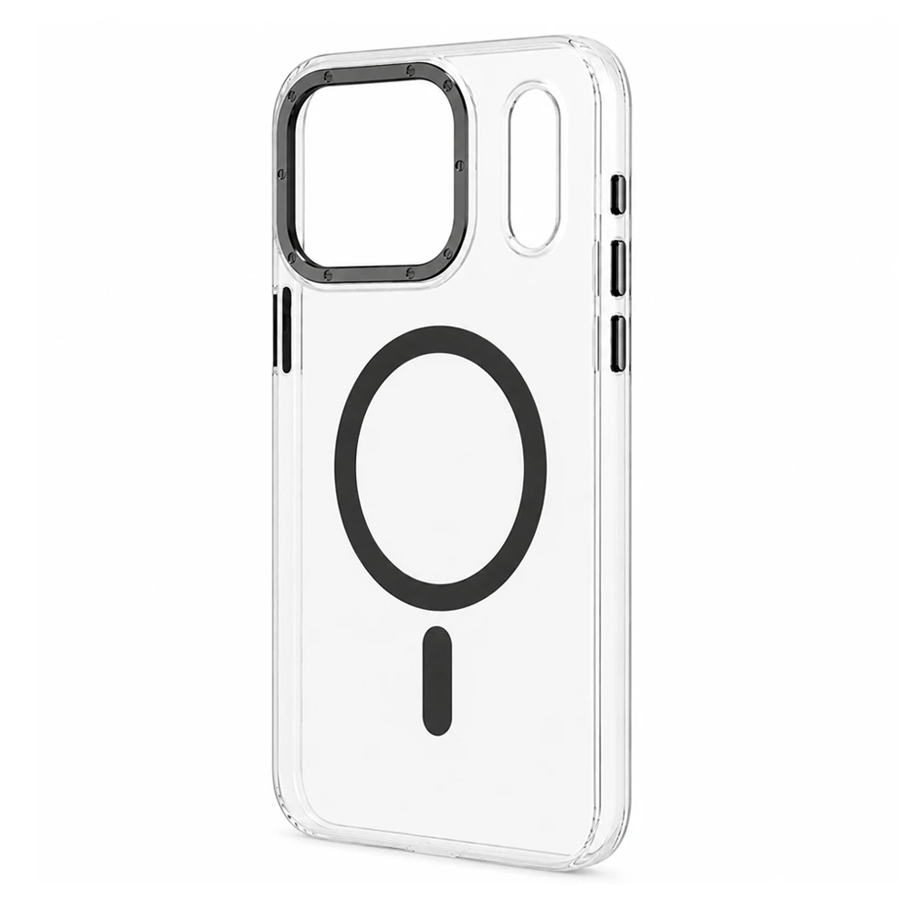 Husa spate pentru iPhone 17 Pro Max Berlia Magsafe Series - Gri