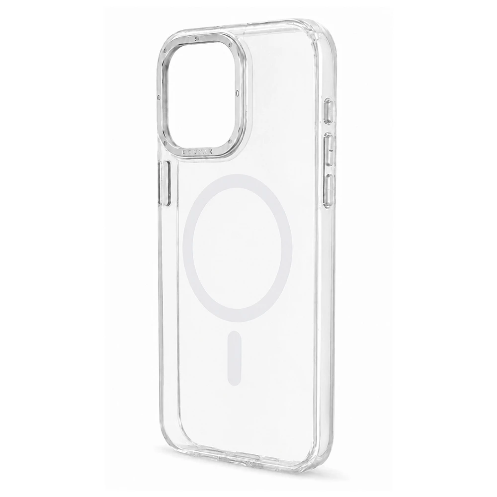 Husa spate pentru iPhone 16 Pro Berlia Magsafe Series - Alb
